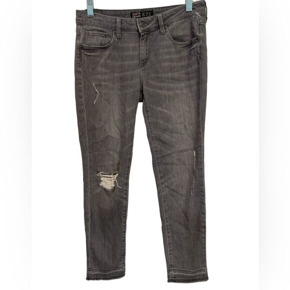 Zara Z1975 denim, gray distressed jeans size 4 - Picture 1 of 7
